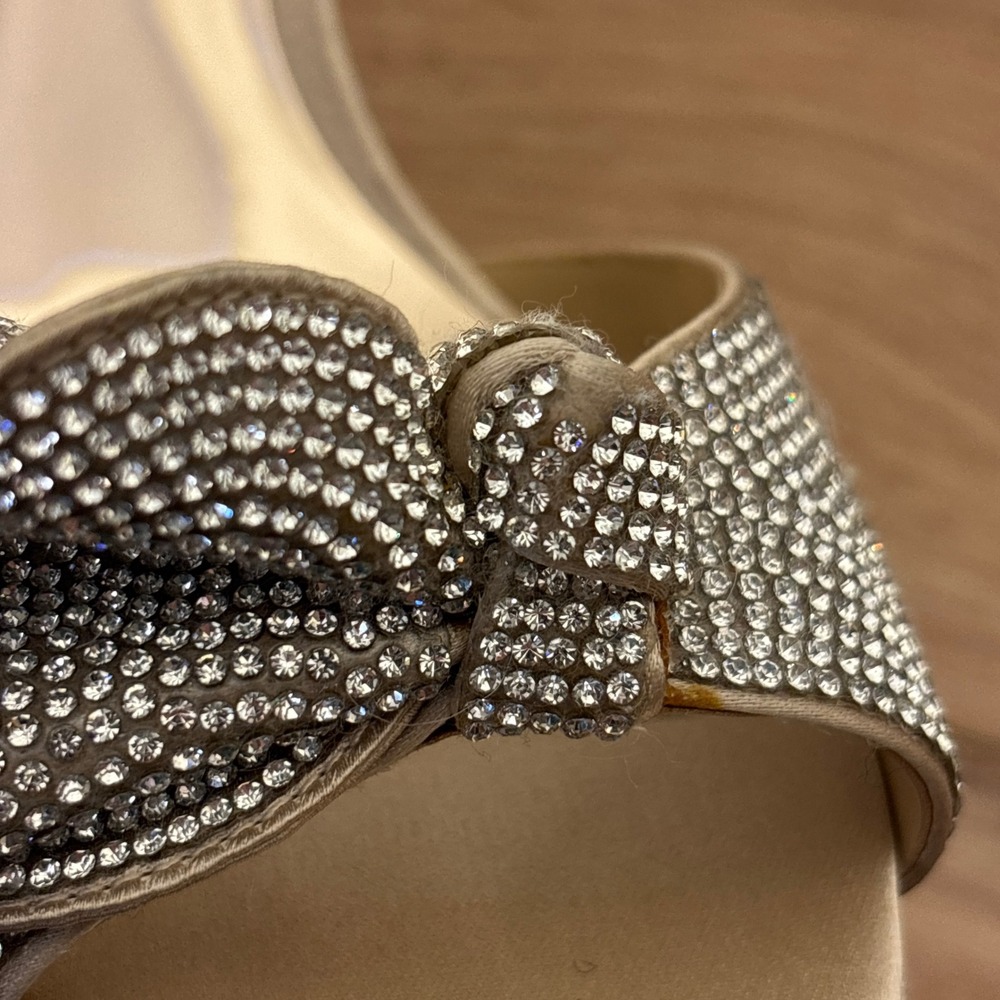 BADGLEY MISCHKA Rennie Statement Stiletto Heel Nude Women Size 6.5 Formal Party - Picture 14 of 14